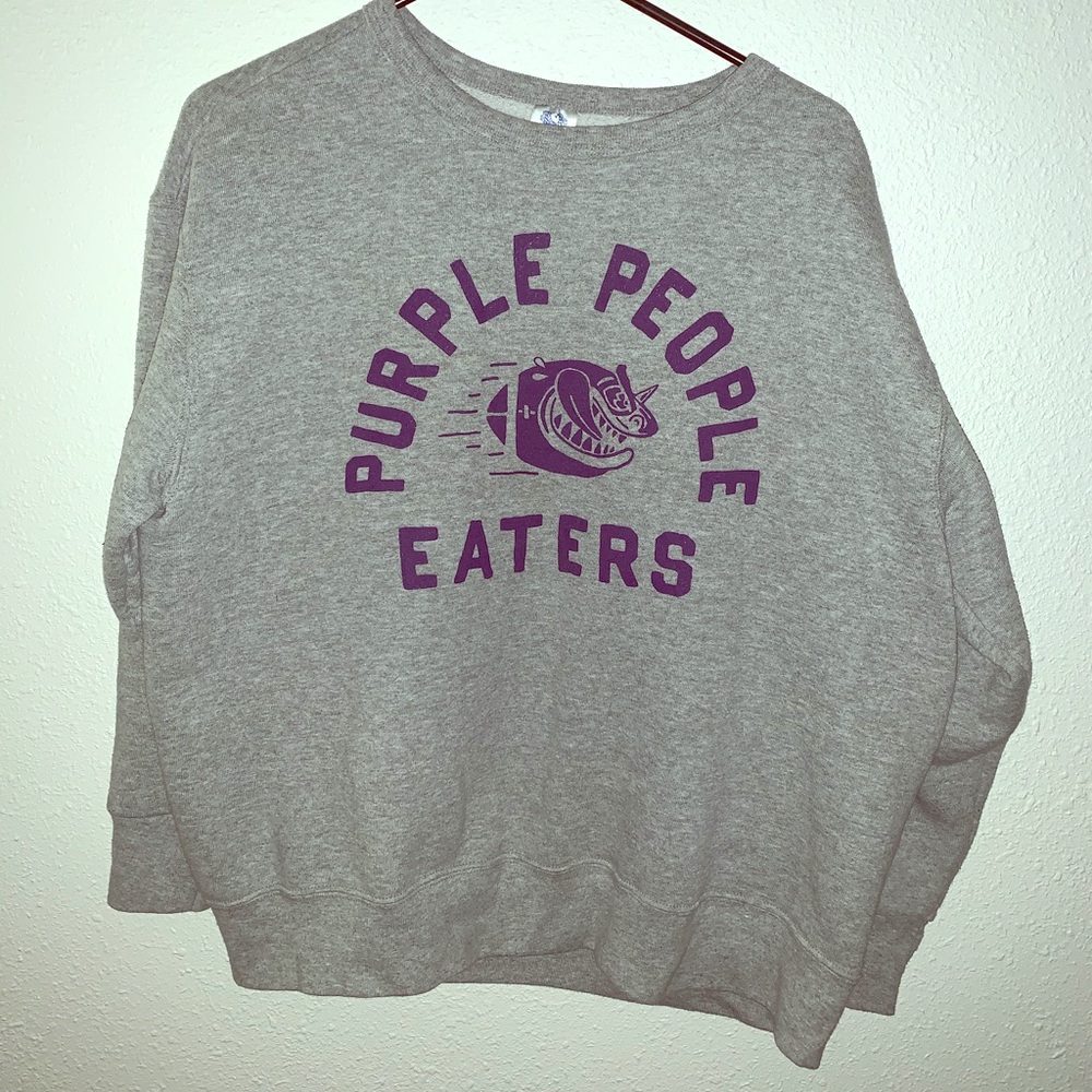 Purple People Eaters funny unique crewneck
